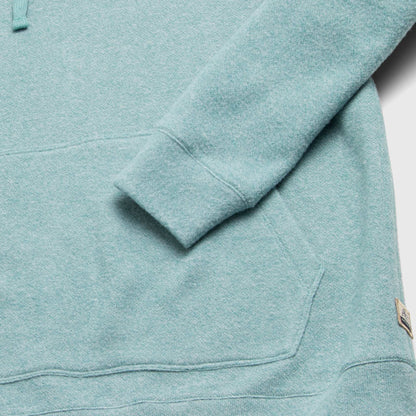 Justin Cashmist Fleece Hoodie – Aqua Heather, Pullover Style - The Dock Drop