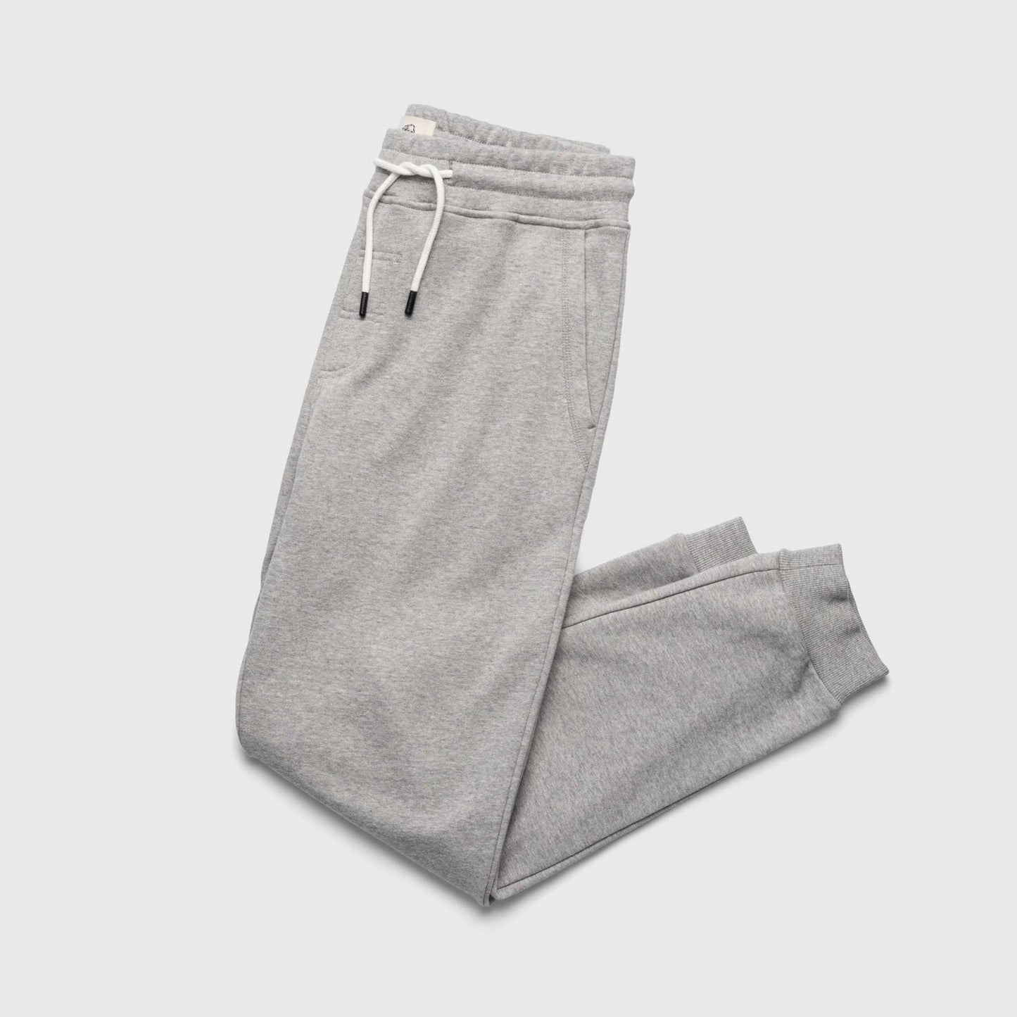 Dune Drawstring Terry Jogger – Heather Grey, Soft French Terry - The Dock Drop