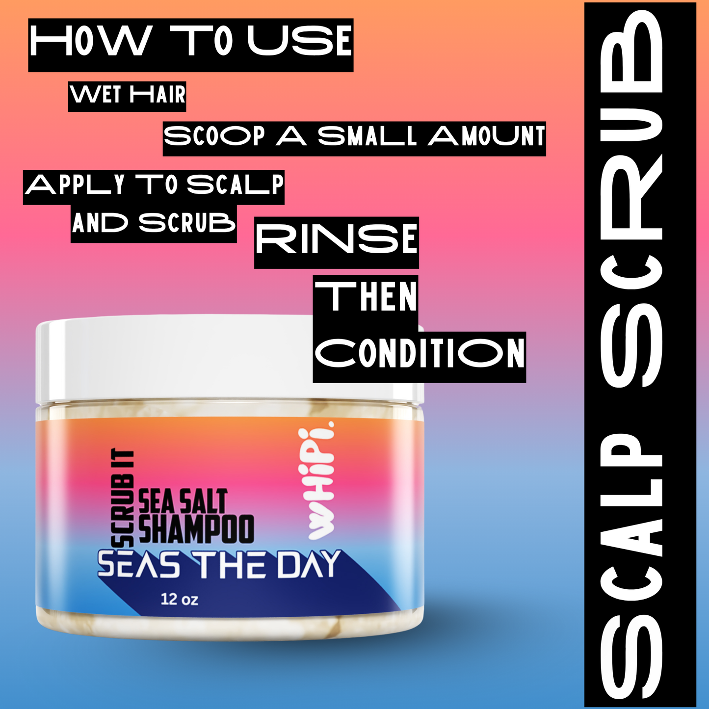 Scrub- Sea Salt Shampoo - The Dock Drop