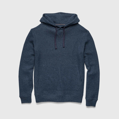 Justin Cashmist Fleece Hoodie – Navy Heather, Pullover Style - The Dock Drop