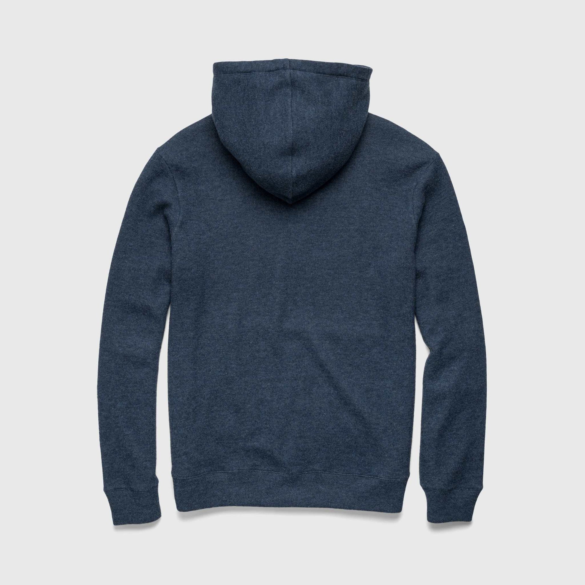 Justin Cashmist Fleece Hoodie – Navy Heather, Pullover Style - The Dock Drop