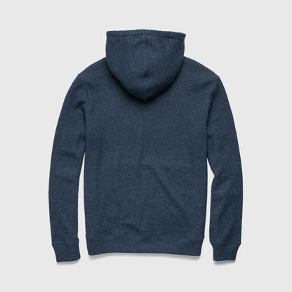 Justin Cashmist Fleece Hoodie – Navy Heather, Pullover Style - The Dock Drop
