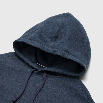 Justin Cashmist Fleece Hoodie – Navy Heather, Pullover Style - The Dock Drop