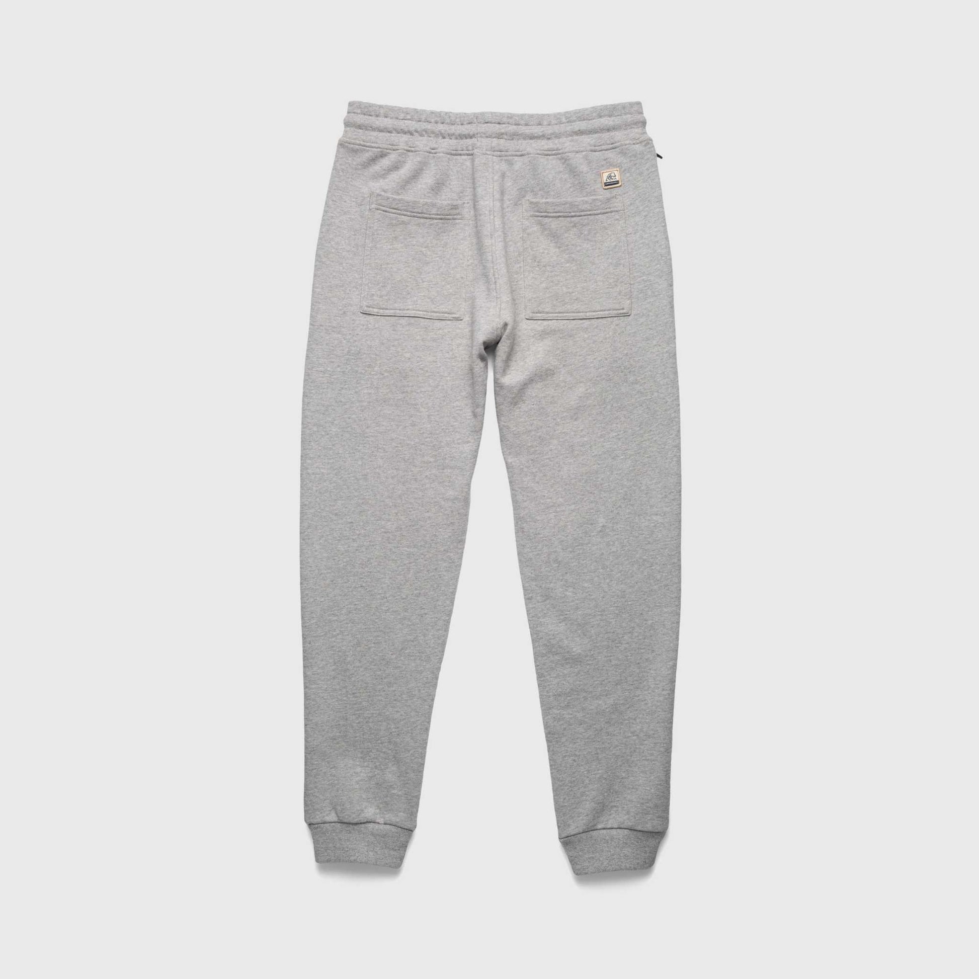 Dune Drawstring Terry Jogger – Heather Grey, Soft French Terry - The Dock Drop