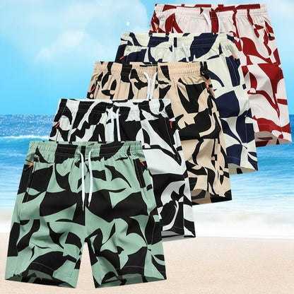 Tide Breaker Men’s Printed Beach Shorts