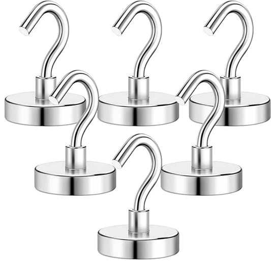 D25/D32/D36mm-Heavy Duty Magnets Hooks for Cruise Cabins, Strong Magnets with Hooks for Hanging, Metal Magnetic Grill Hooks Magn