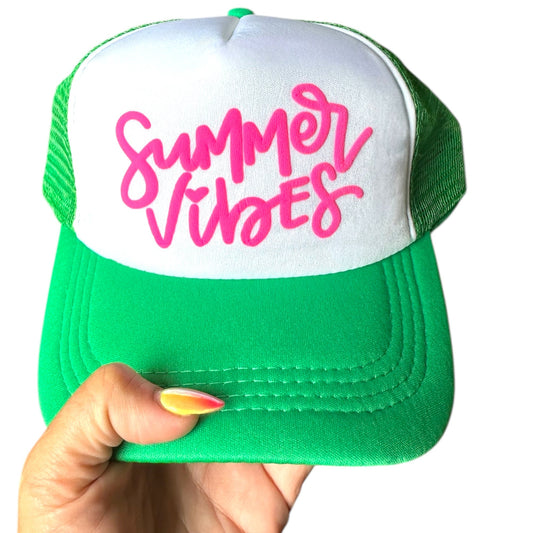Trucker Hat -  Summer Vibes - The Dock Drop
