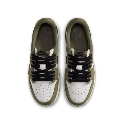 Air Jordan Big Kids 1 Retro Low - Medium Olive