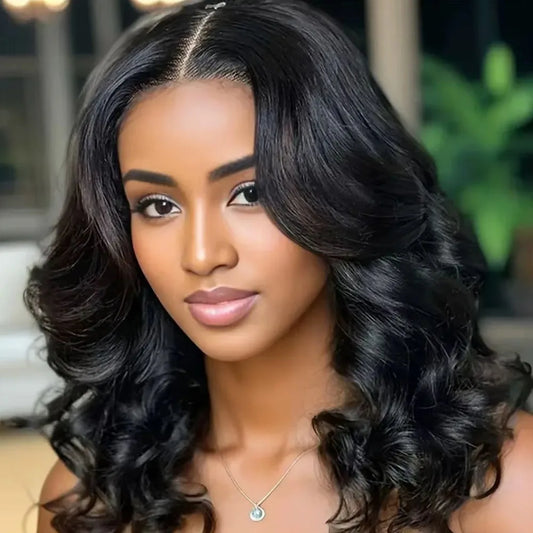 Body Wave Lace Front Bob Wig – Glueless Pre-Plucked Human Hair