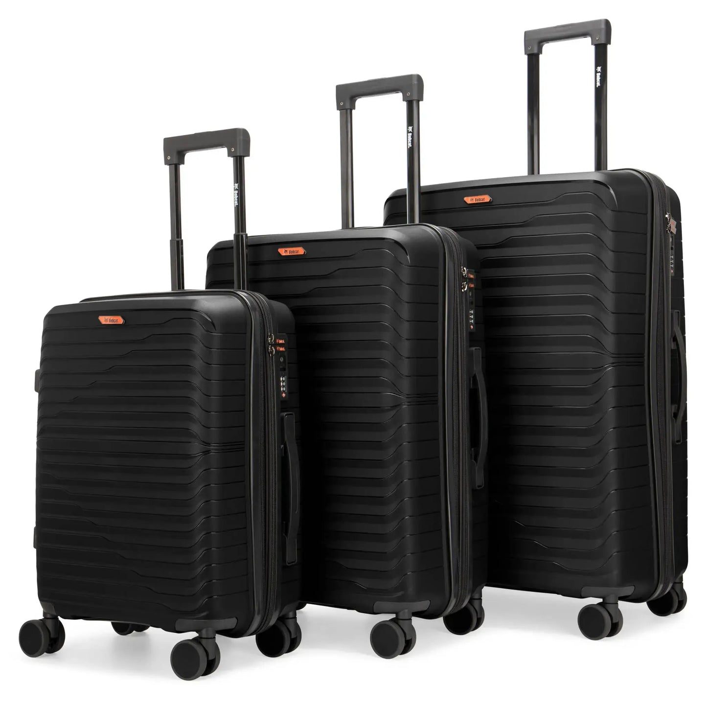 Excavator 3 Piece Expandable Tough Luggage Set - The Dock Drop