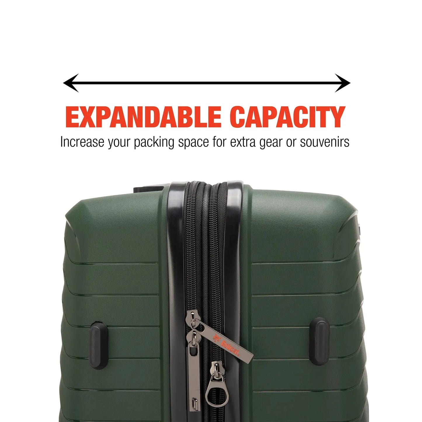 Excavator 3 Piece Expandable Tough Luggage Set - The Dock Drop