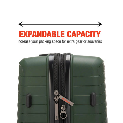 Excavator 3 Piece Expandable Tough Luggage Set - The Dock Drop