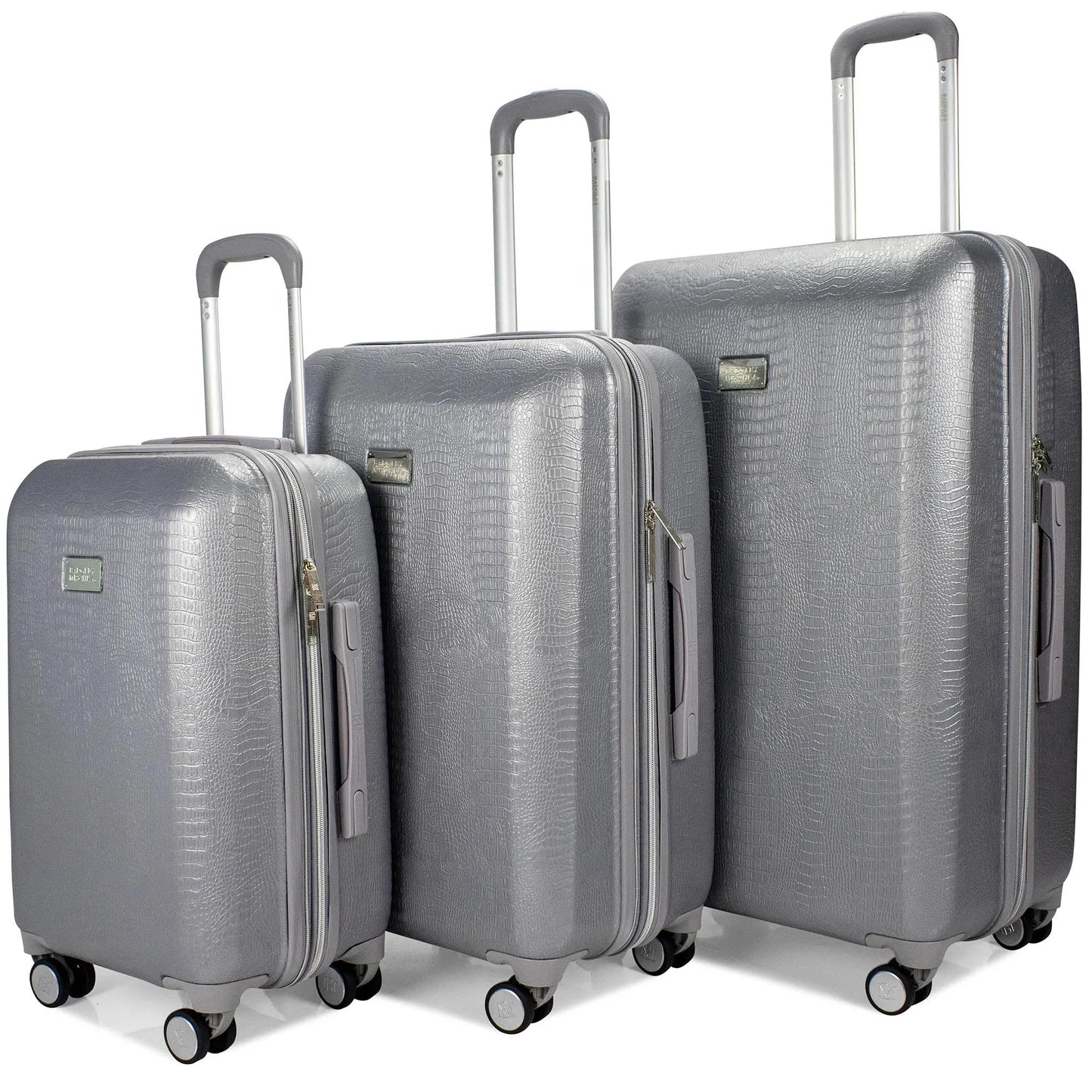 Snakeskin 3 Piece Expandable Classy Luggage Set - The Dock Drop