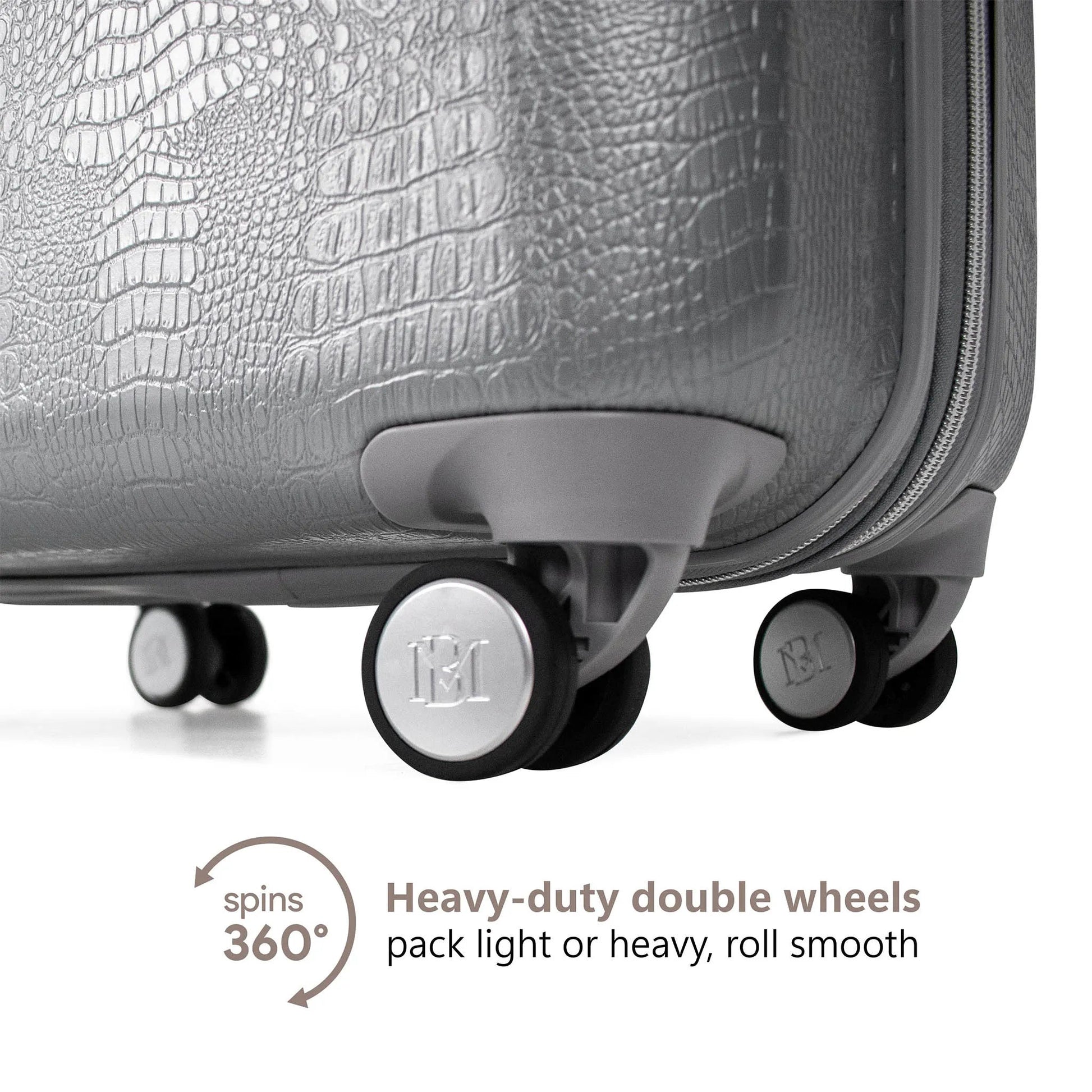 Snakeskin 3 Piece Expandable Classy Luggage Set - The Dock Drop