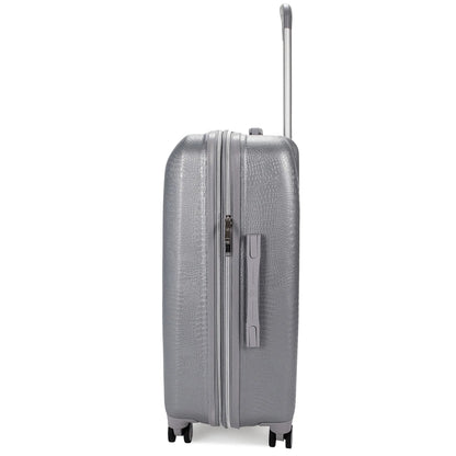 Snakeskin 3 Piece Expandable Classy Luggage Set - The Dock Drop