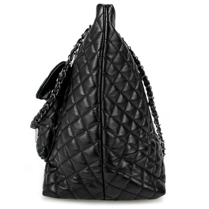 Diana Quilted Vegan Leather Weekender Duffel Bag