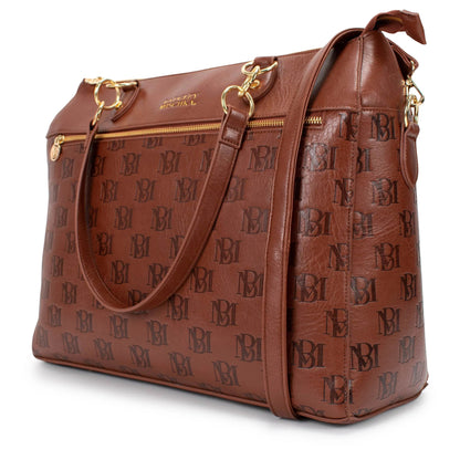 Madalyn Rustic Vegan Leather Weekender Tote Bag - The Dock Drop