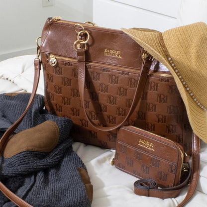 Madalyn Rustic Vegan Leather Weekender Tote Bag - The Dock Drop