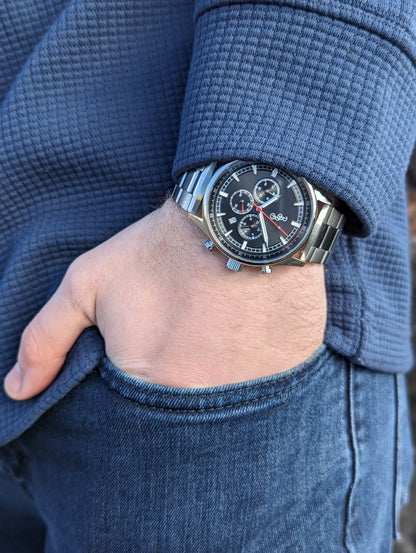 Black Sport Chronograph - The Dock Drop