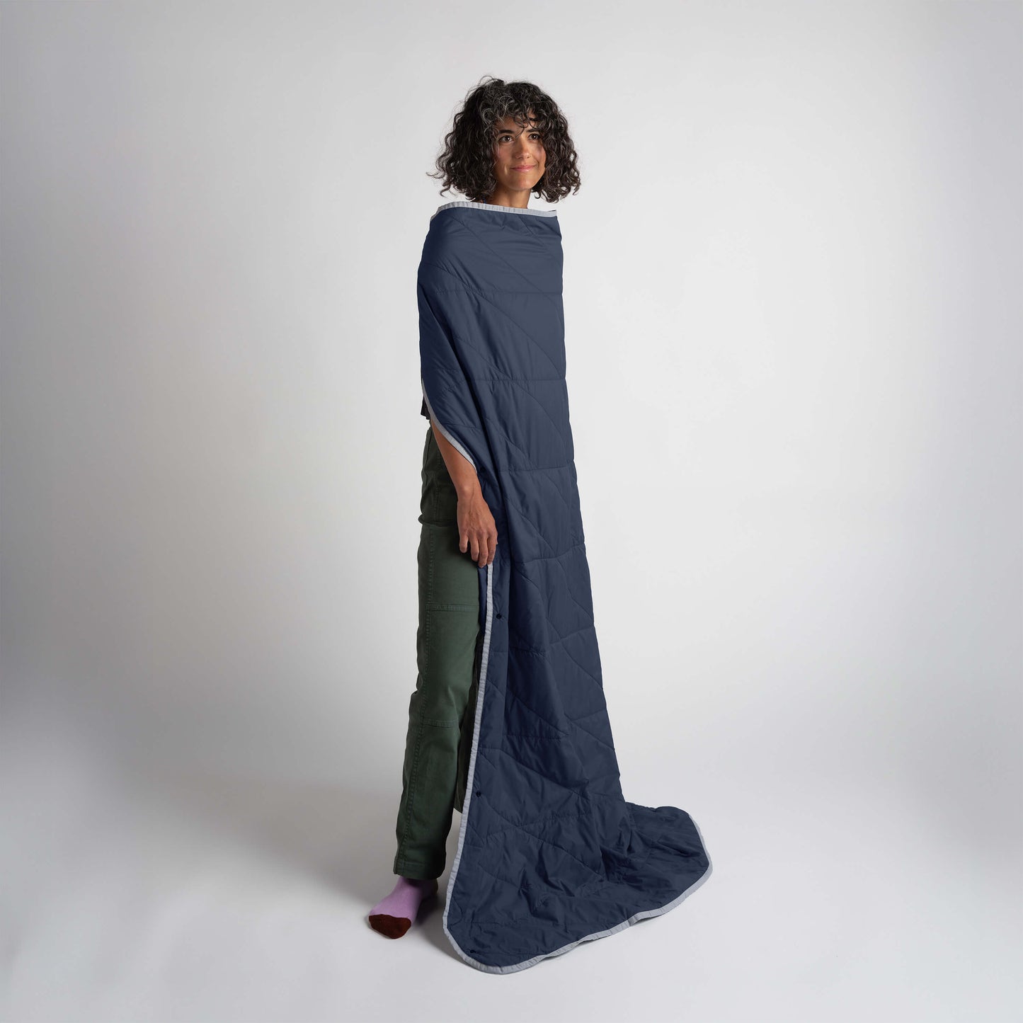 Layover™ Travel Blanket - Packable & Puffy | Navy Blue