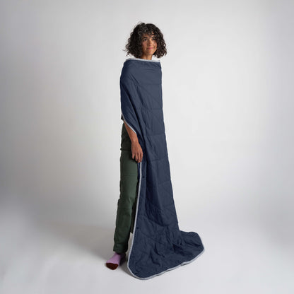 Layover™ Travel Blanket - Packable & Puffy | Navy Blue