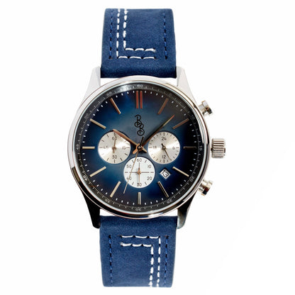 Blue Retro Chronograph - The Dock Drop