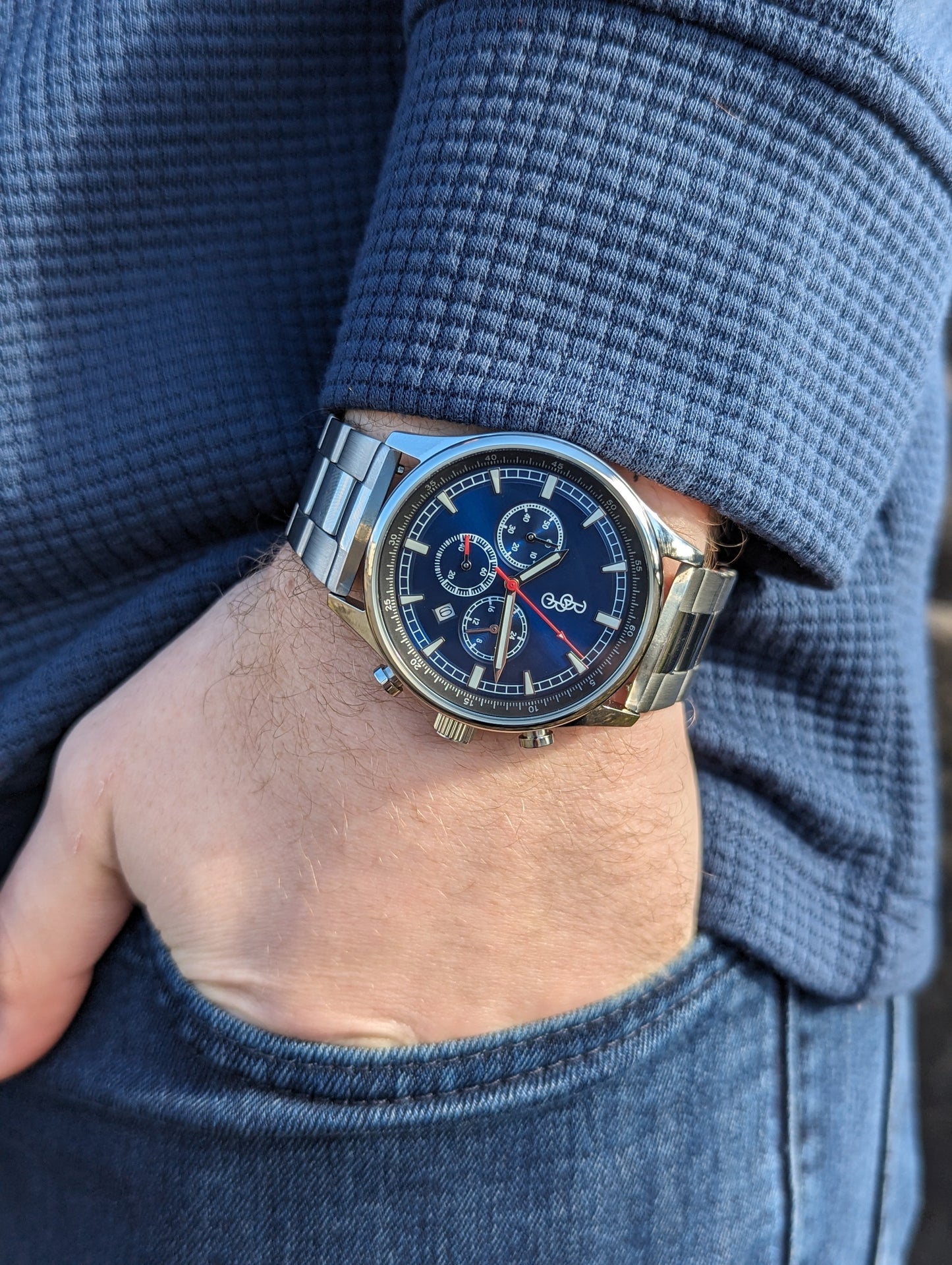 Blue Sport Chronograph - The Dock Drop