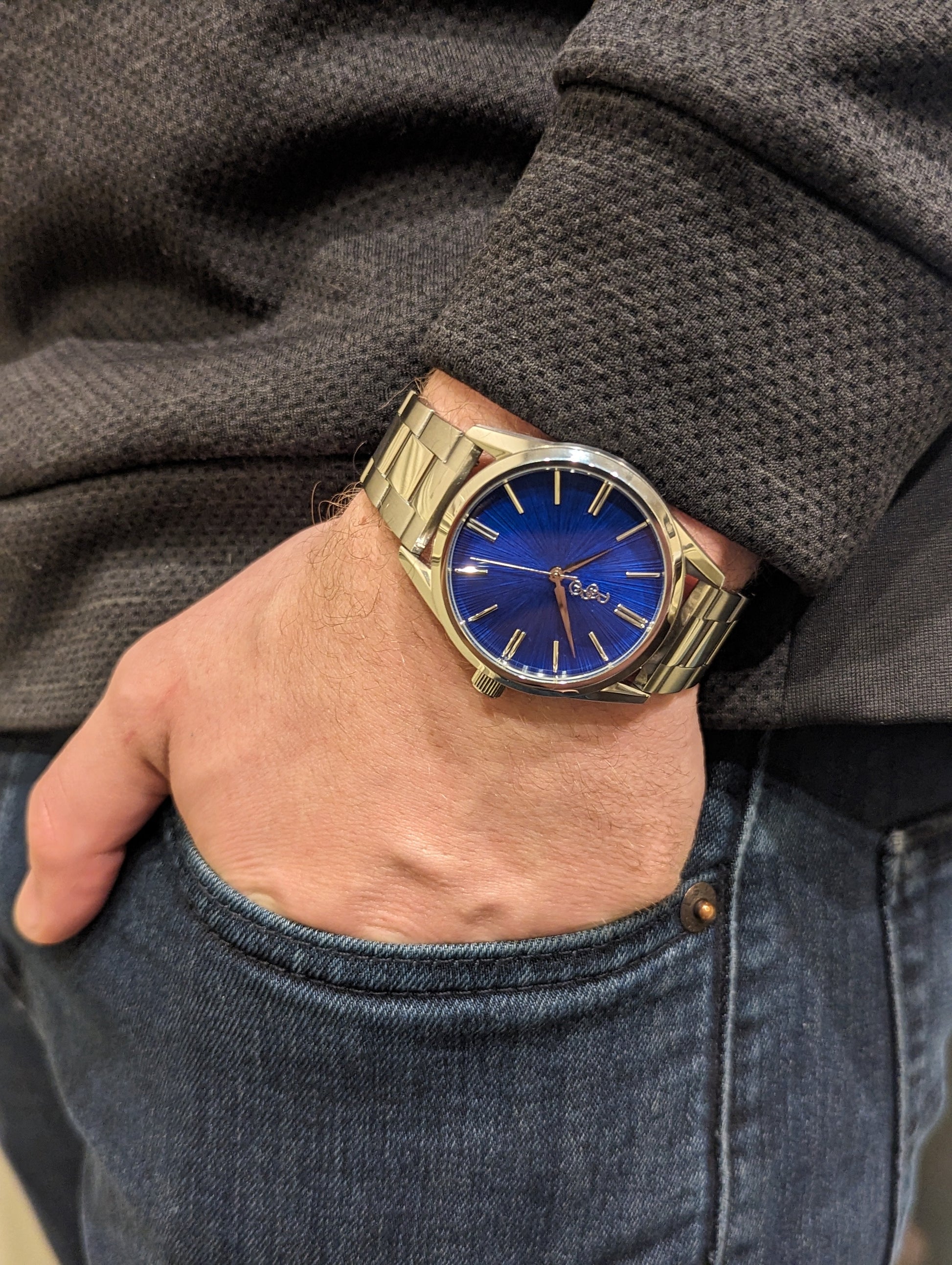 Blue Sunburst Watch - The Dock Drop