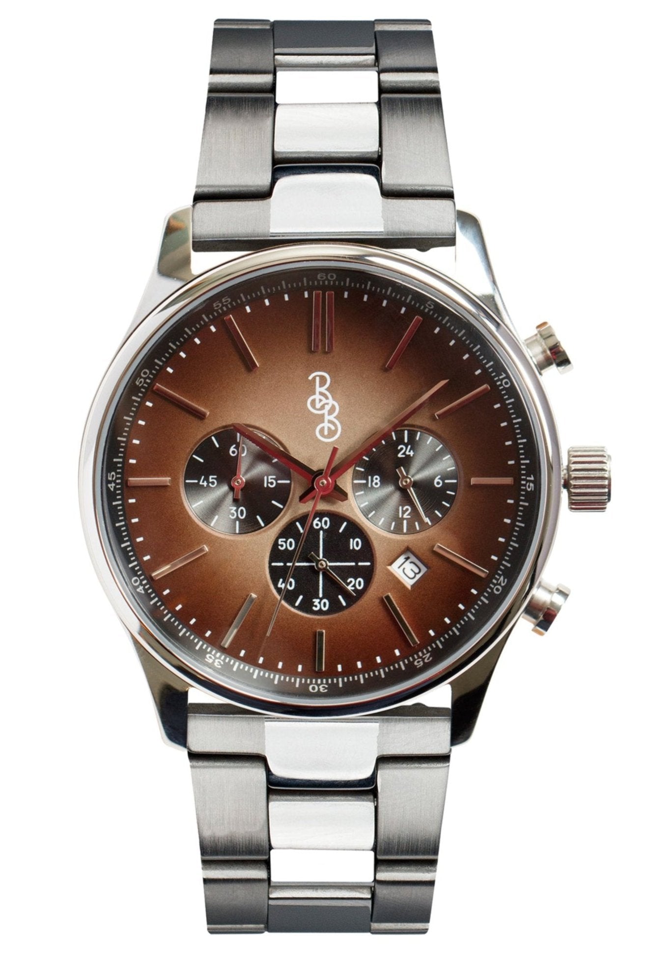 Brown Retro Chronograph - The Dock Drop