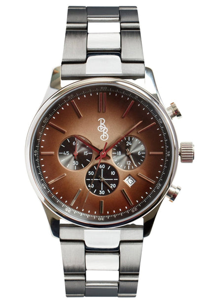 Brown Retro Chronograph - The Dock Drop
