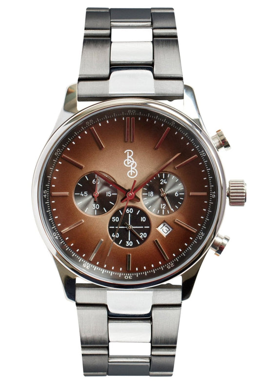 Brown Retro Chronograph - The Dock Drop