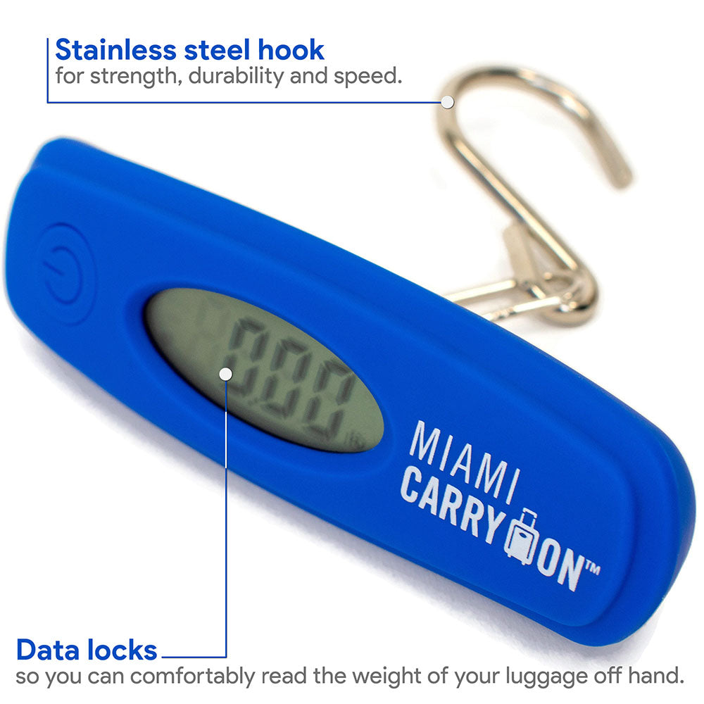 Digital Luggage Scale with Stainless Steel Hook - The Dock Drop