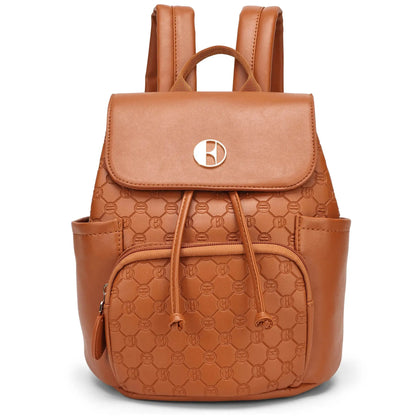 Compass 10L Vegan Leather Monogram Mini Backpack - The Dock Drop