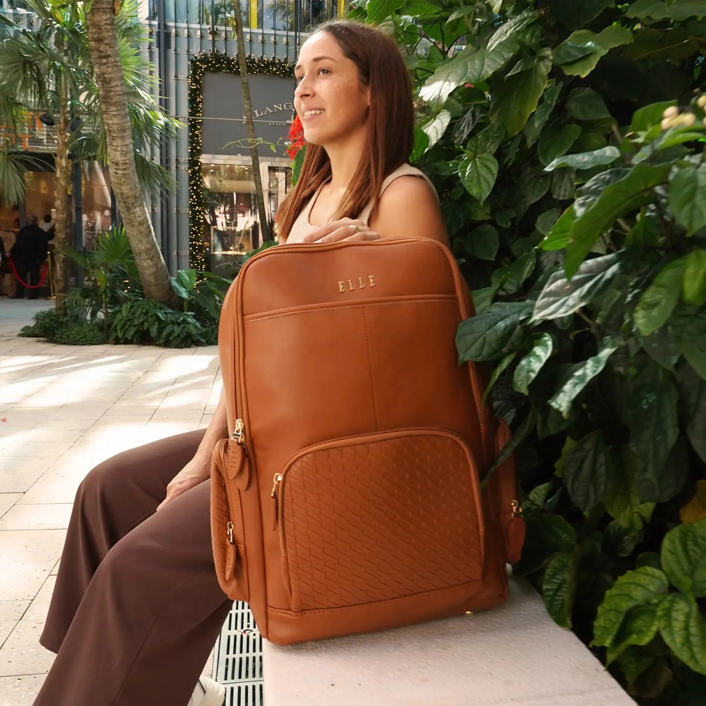 Leisure Luxe 27L Vegan Leather Backpack - The Dock Drop