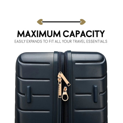 Louvre 2 Piece Expandable Polycarbonate Luggage Set - The Dock Drop