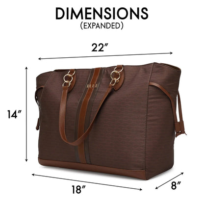 Eleganza 32L Monogram Weekender Tote Bag - The Dock Drop