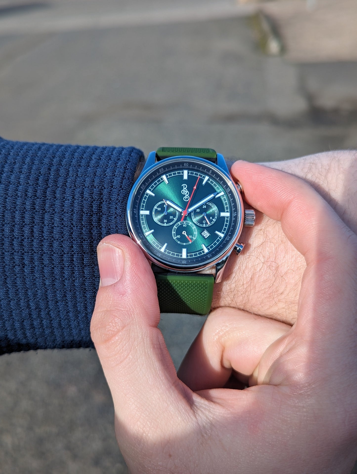 Green Sport Chronograph - The Dock Drop