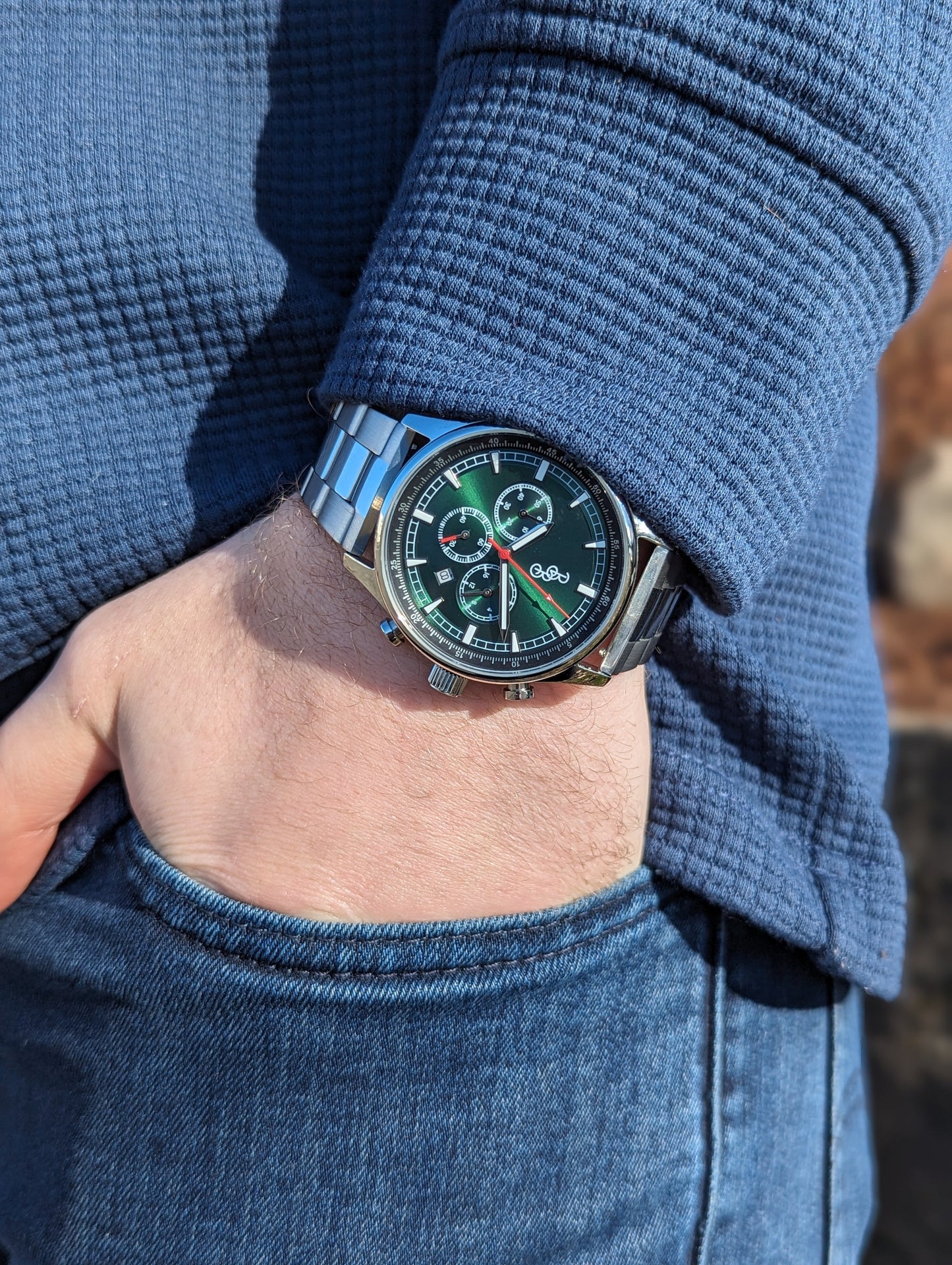 Green Sport Chronograph - The Dock Drop