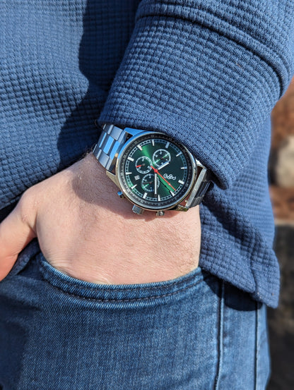 Green Sport Chronograph - The Dock Drop