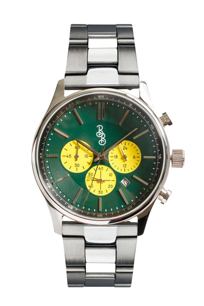 Green and Yellow Chronograph - The Dock Drop