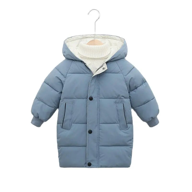Kids Hooded Puffer Jacket – Warm, Lightweight, Zip Front (Unisex)
