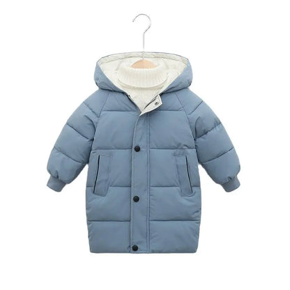 Kids Hooded Puffer Jacket – Warm, Lightweight, Zip Front (Unisex)
