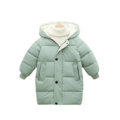 Kids Hooded Puffer Jacket – Warm, Lightweight, Zip Front (Unisex)