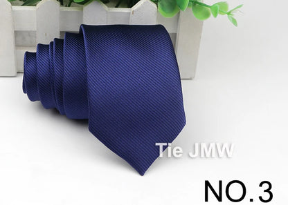 Men’s Solid Color Tie – Classic Slim Design for Formal or Cruise Evenings