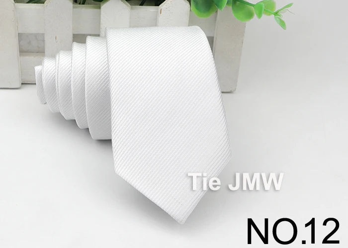 Men’s Solid Color Tie – Classic Slim Design for Formal or Cruise Evenings