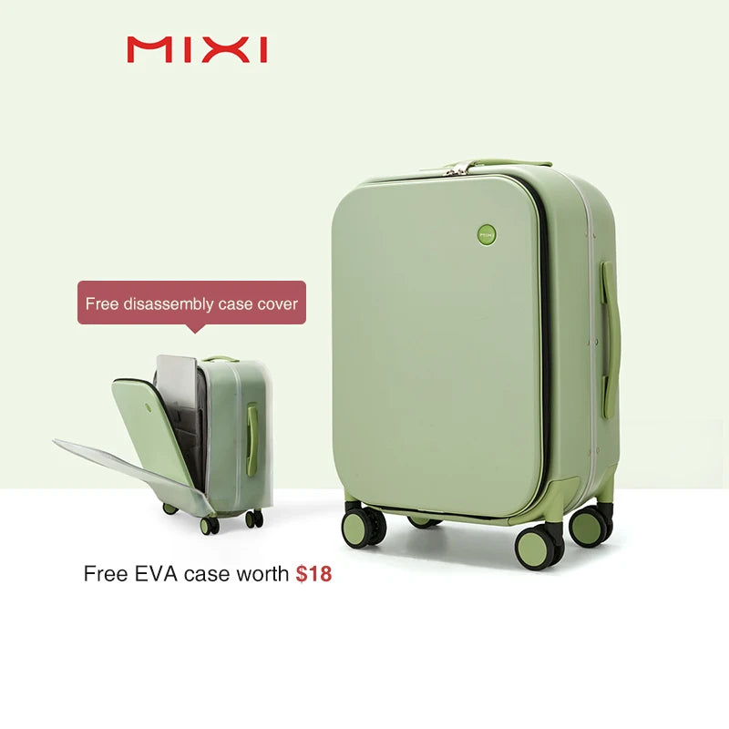 Aluminum-Frame Hardshell Spinner Suitcase