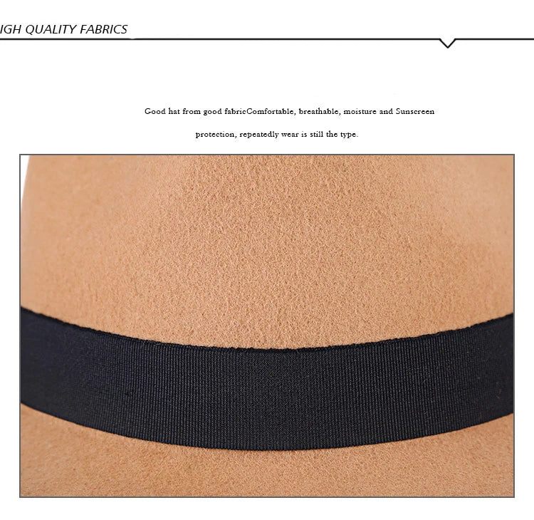 Men’s Wool Fedora Hat – Warm, Classic Winter Style