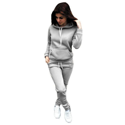 Women’s & Teens Hooded Tracksuit Jogger Set – Casual Lounge & Travel