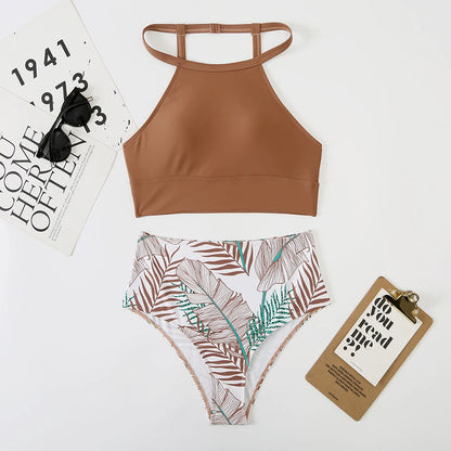 Women’s High Neck Tankini Set