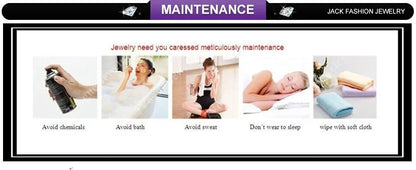 Women’s Sterling Silver Zircon Jewelry Set – Necklace, Earrings, Bracelet & Ring